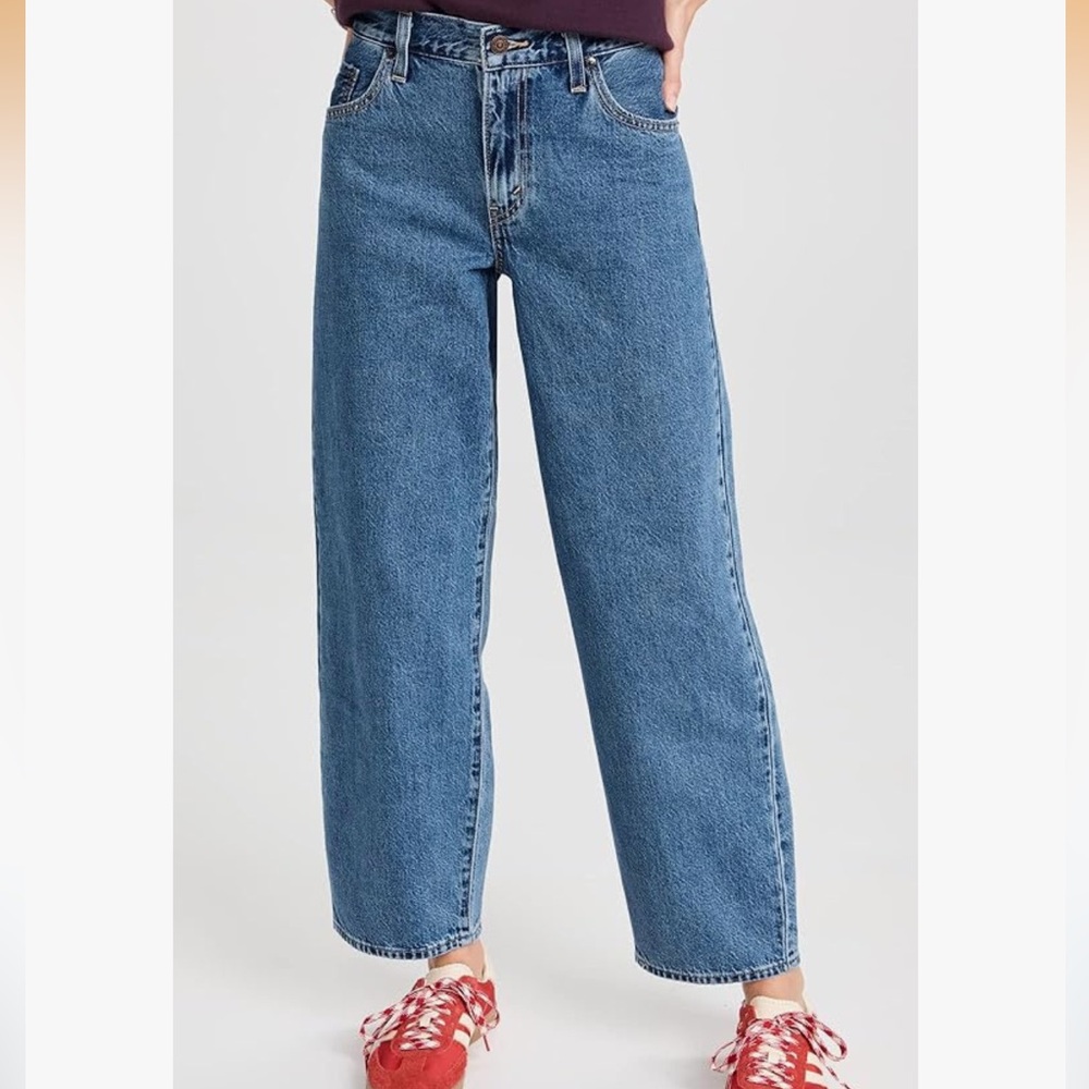 Levi's Women's Straight Leg Blue Jeans Baggy Daddy